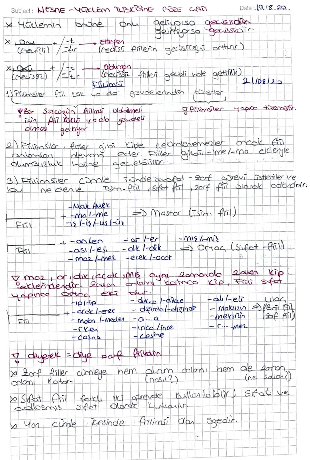 FILDE 4.สบ
ÖZNE - MÜKLEM TUTSKIST
aletken Cati
b) edilen cat!
c) Dorasia Goti
d) ister Gat
Yüklem Tiskisine
20e
Gore Co
X Yüklende "1//10
ek