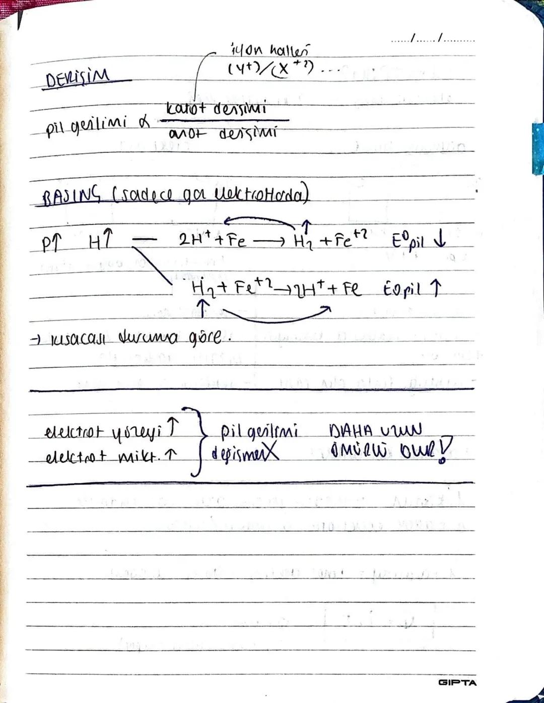 /....../.
DERISIM PILLERÍ
- Elekine Mar arasi pot. fork olunca çalışır.
- Gozelti dessimi degistirilir ve pil scuser ✓.
- pil, decision esit