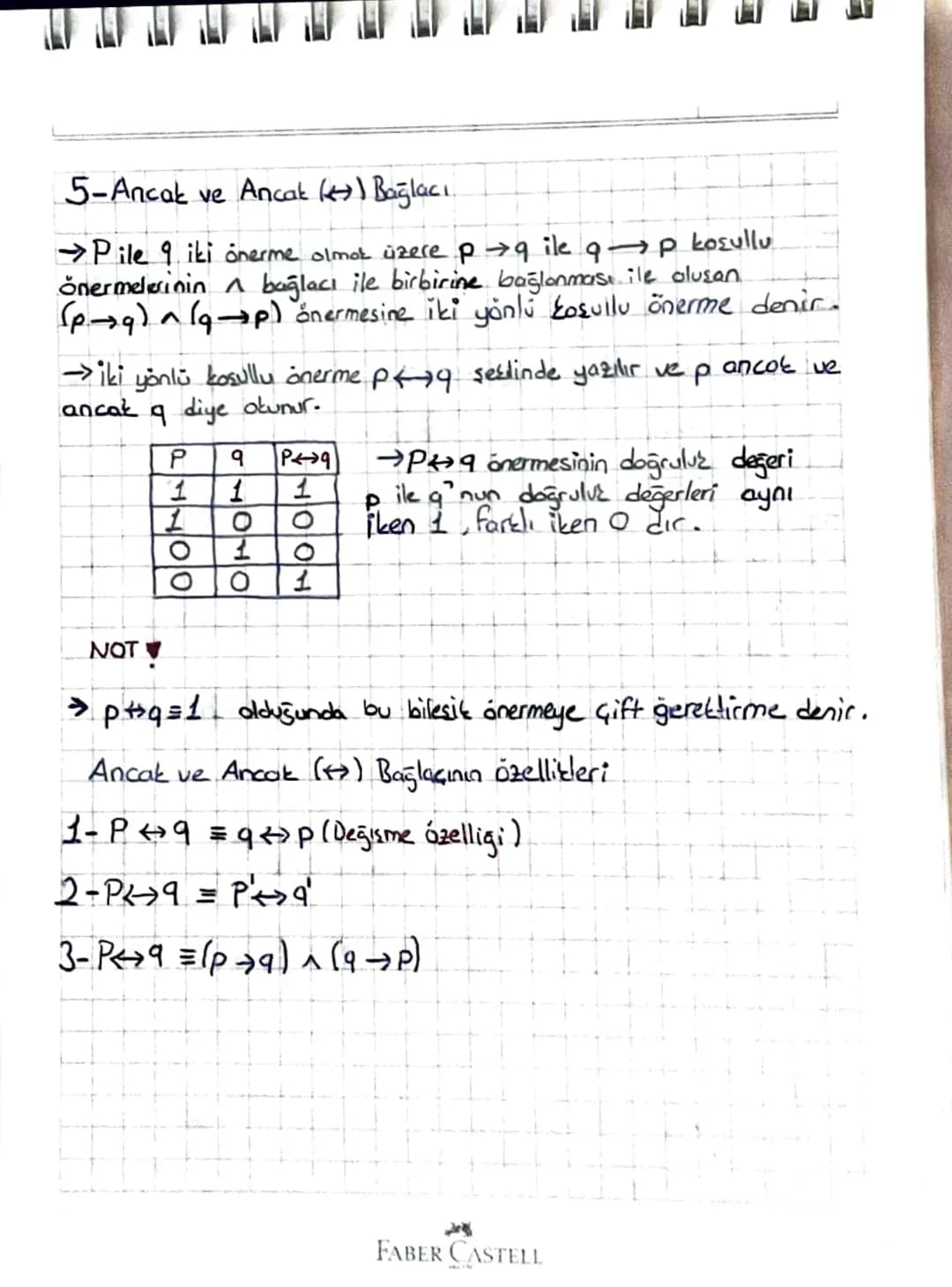 MATEMATİK Konu ÖZETİ
→ Mantık
•önerme
>Doğru ya da yanlış kesin hotum bildiren ifadelere önerme denir
>Önermeler genellikle p, q,r, S.... gi