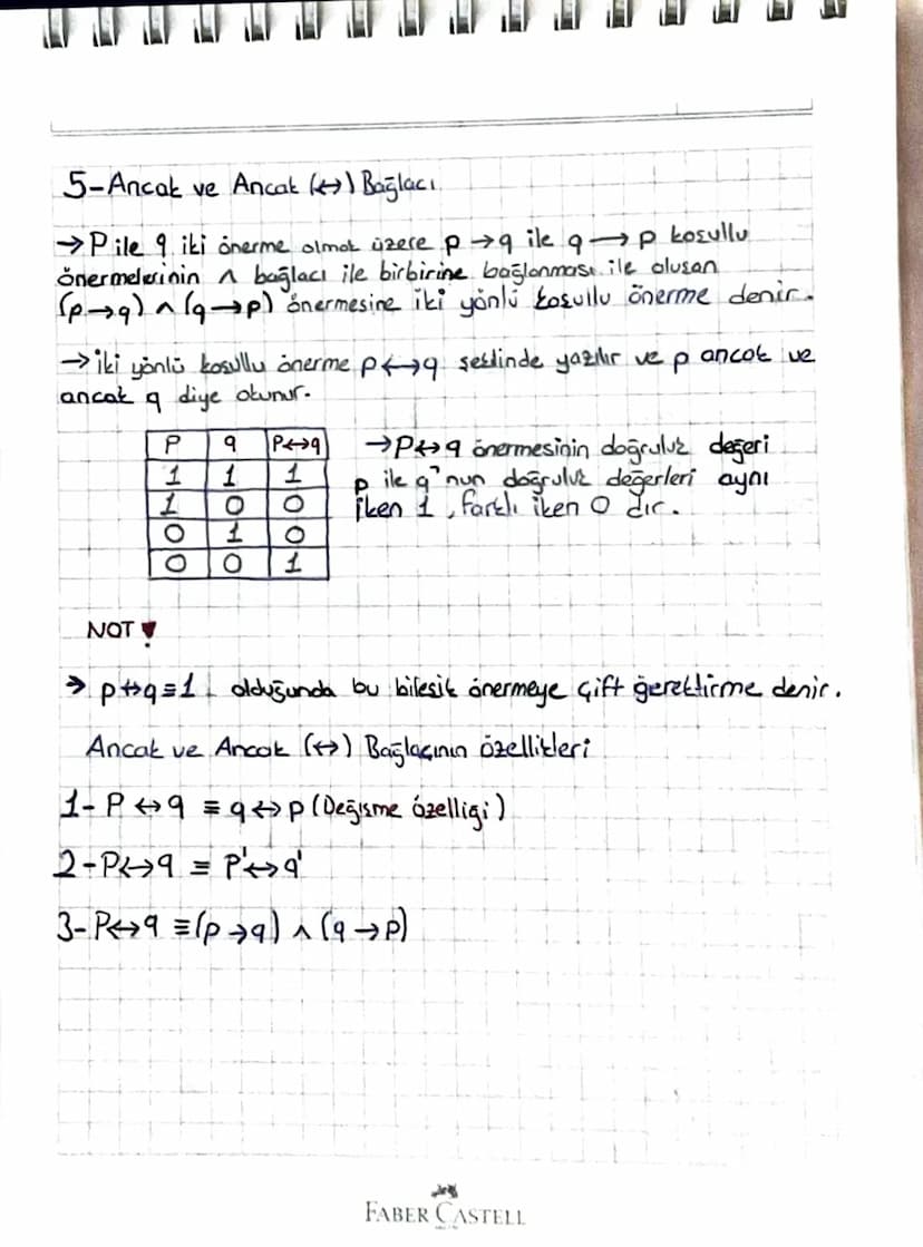 MATEMATİK Konu ÖZETİ
→ Mantık
•önerme
>Doğru ya da yanlış kesin hotum bildiren ifadelere önerme denir
>Önermeler genellikle p, q,r, S.... gi