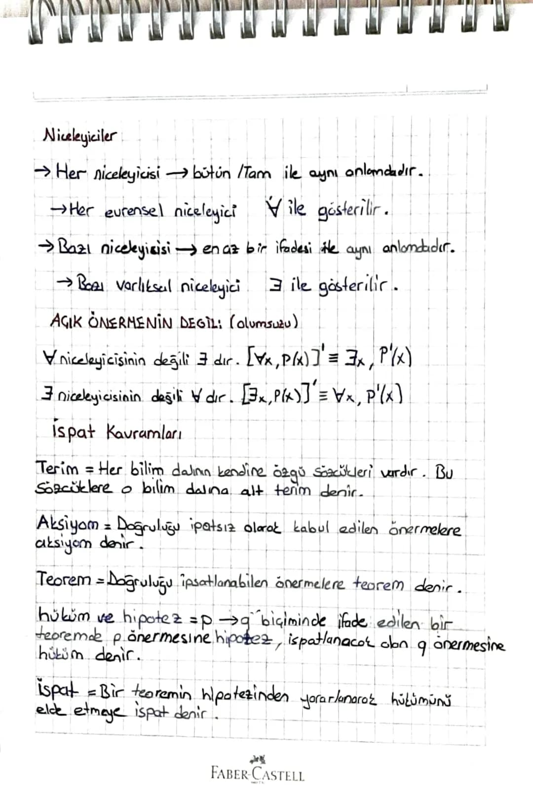 MATEMATİK Konu ÖZETİ
→ Mantık
•önerme
>Doğru ya da yanlış kesin hotum bildiren ifadelere önerme denir
>Önermeler genellikle p, q,r, S.... gi