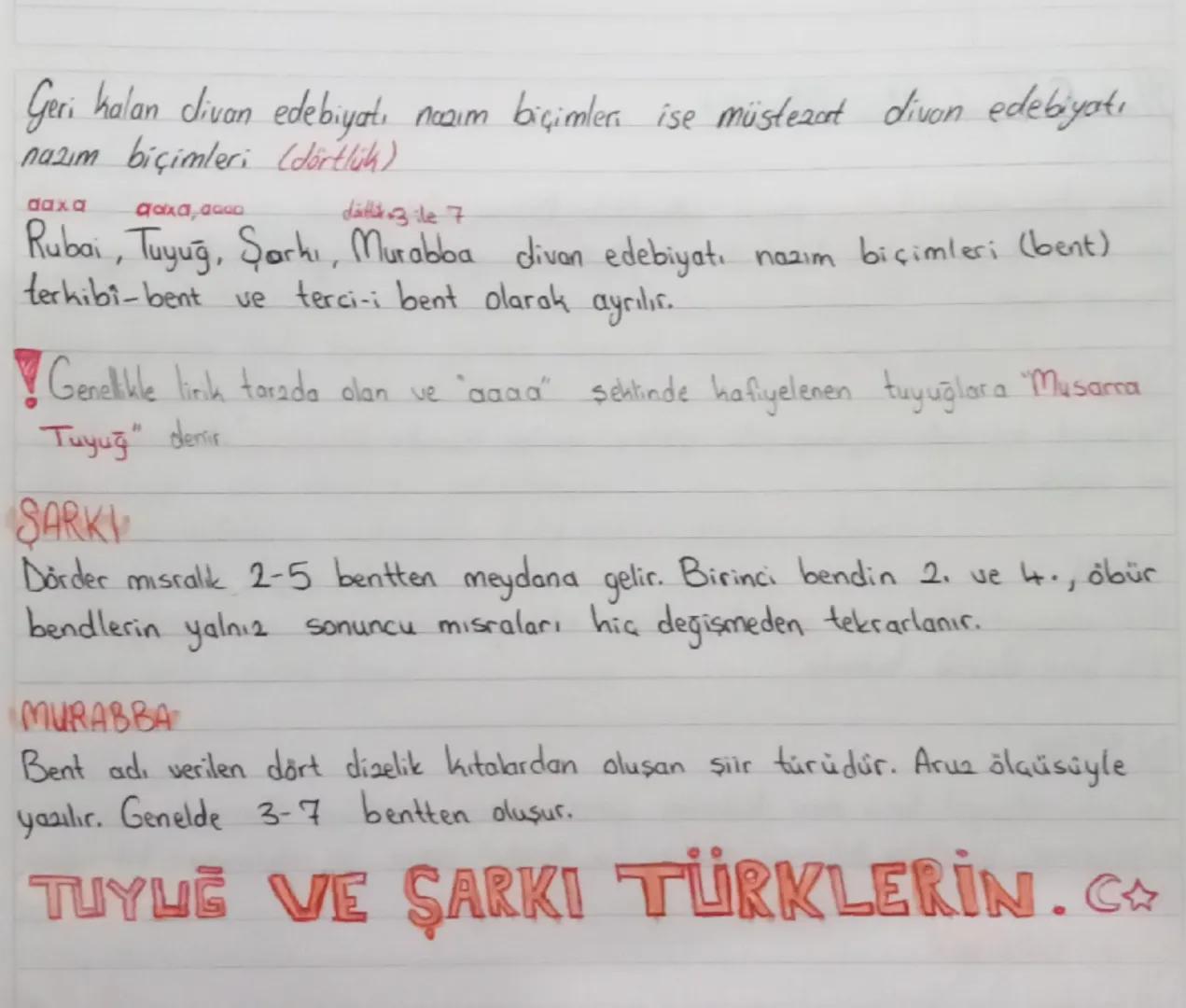 Islamiyet Öncesi Nazim Biçimler
KOSUK
Halk edebiyatında koşma olarak adlandıtılır. Divan edebiyatında ise gazel olarak
ele alınır. 7 ya da l
