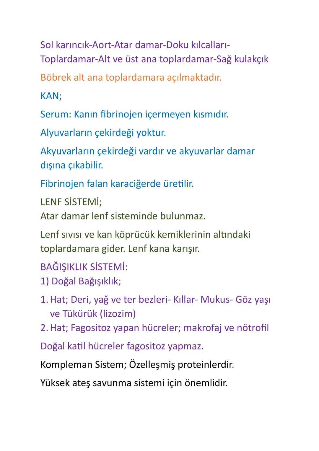 AYT BİYOLOJİ DOLAŞIM VE BAĞIŞIKLIK SİSTEMİ;
Üst ana toplardamar
Sağ akciğer
atardamarlan
Sağ akciğer
toplardamarlan
Sağ kulakçık
Aort
Sol ak