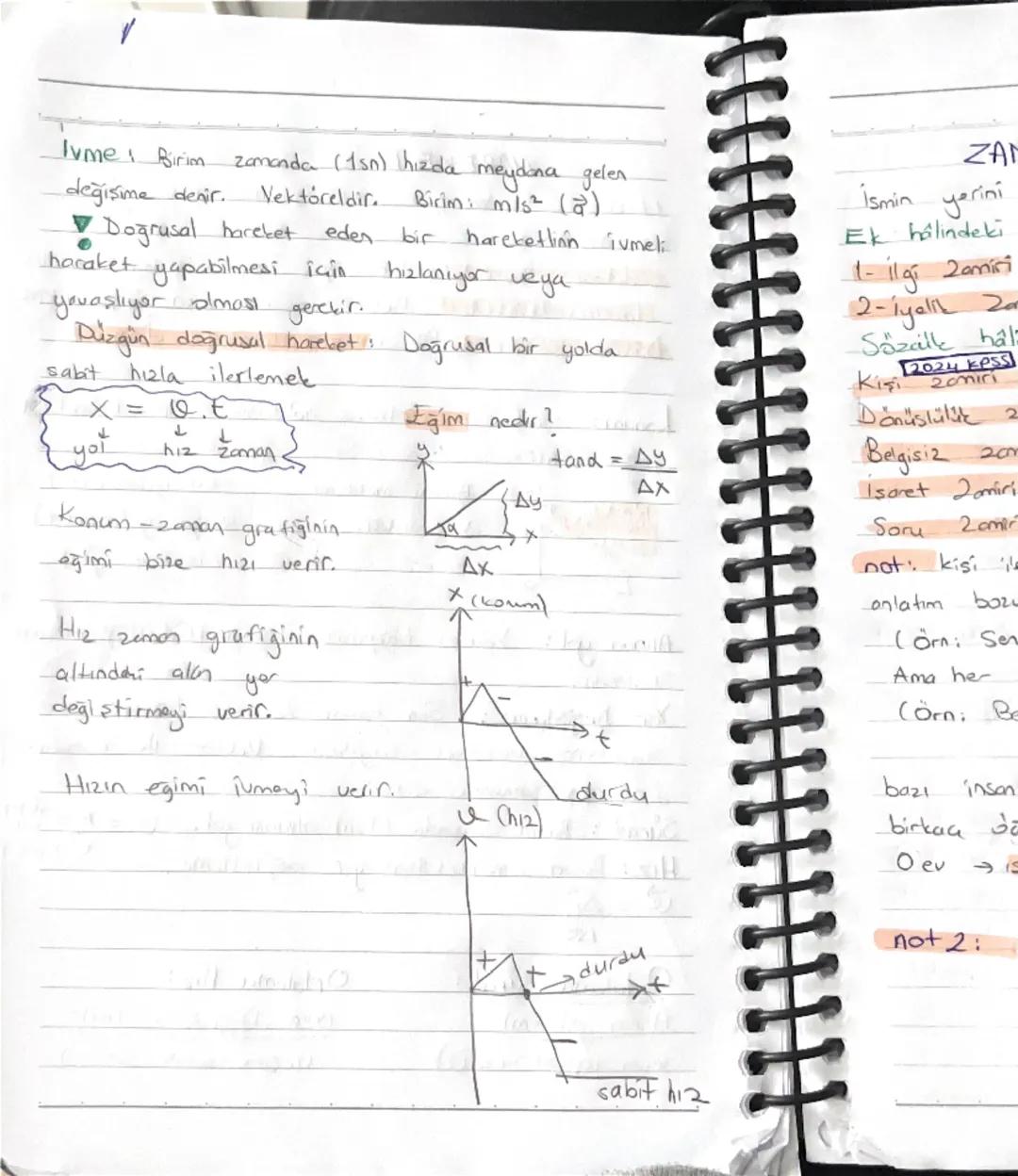 --- OCR Start ---
HAREKET
Harekat, belirlenen bir referans noktasına göre
tenımlanır
Öteleme Haraketi: bir doğru boyunca hareket etmek
Titre