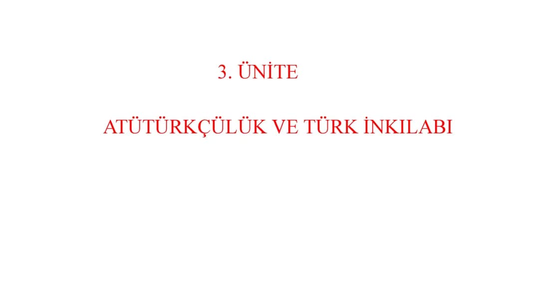 Atatürk İlkeleri ve İnkılapları - PDF Özet ve Ders Notları