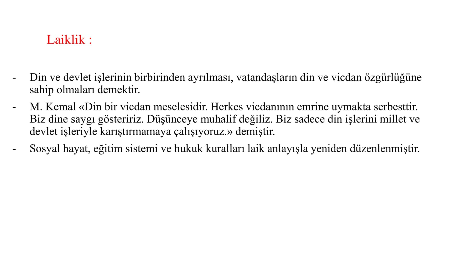 3. ÜNİTE
ATÜTÜRKÇÜLÜK VE TÜRK İNKILABI ATATÜRK İLKELERİ
- Türk inkılabı, Türk milletini akıl ve bilimin rehberliğinde çağdaş medeniyetler
se