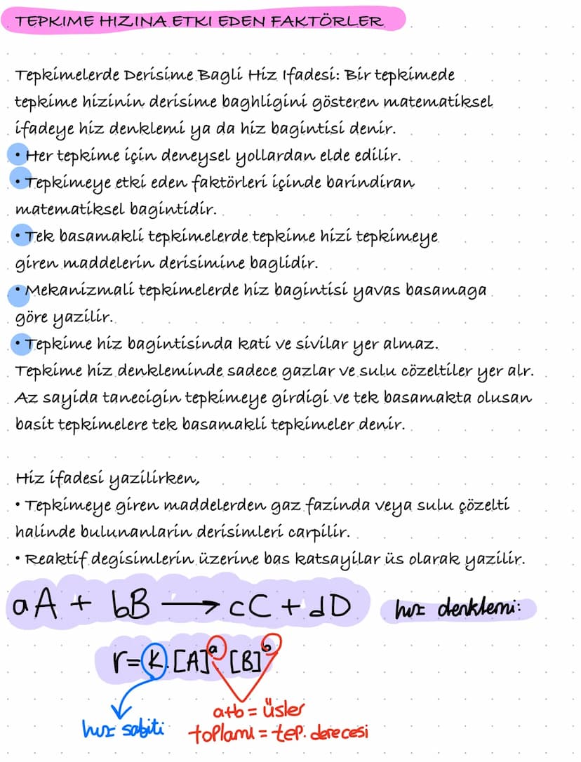 CARPISMA TEORISI
Kimyasal türlerin carpismasini ve tepkime hizini açıklayan teori.
carpisma teorisidir.
Tepkimeye giren kimyasal türler ne k