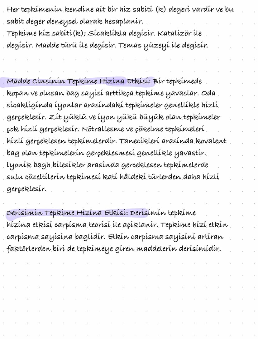 CARPISMA TEORISI
Kimyasal türlerin carpismasini ve tepkime hizini açıklayan teori.
carpisma teorisidir.
Tepkimeye giren kimyasal türler ne k