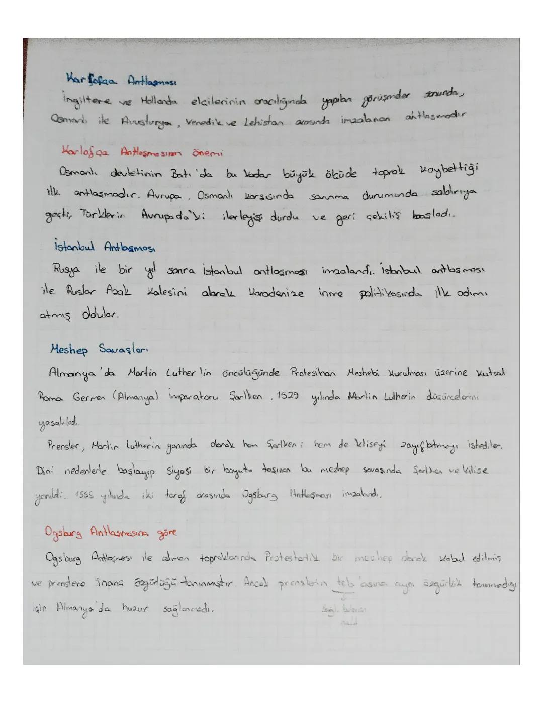 Antlaşmalar, isyanlar ve ayaklanmalar