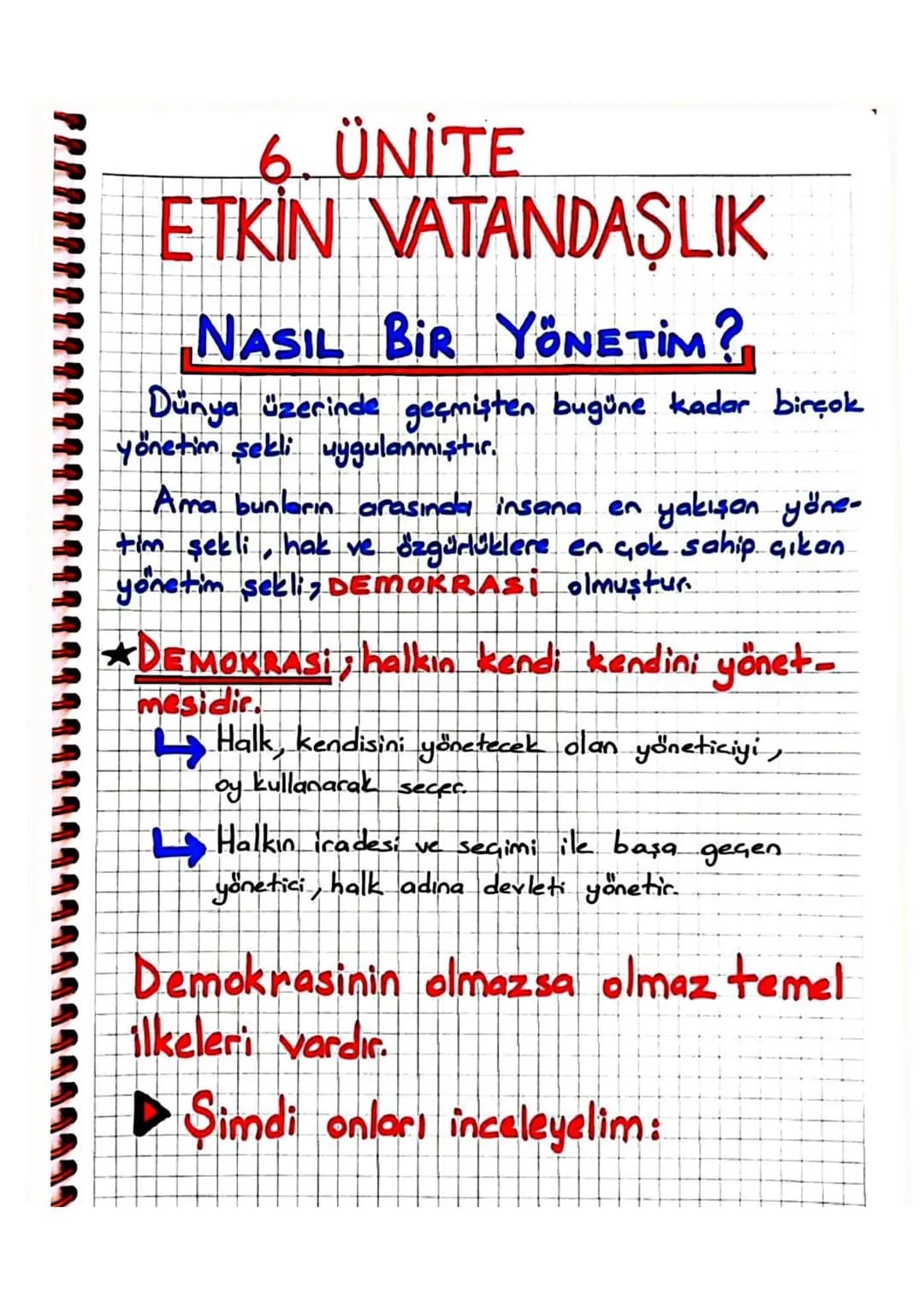 6. ÜNİTE
ETKIN VATANDAŞLIK
NASIL BIR YÖNETİM?
Dünya üzerinde geçmişten bugüne kadar birçok
yönetim şekli uygulanmiştir.
Ama bunların arasınd