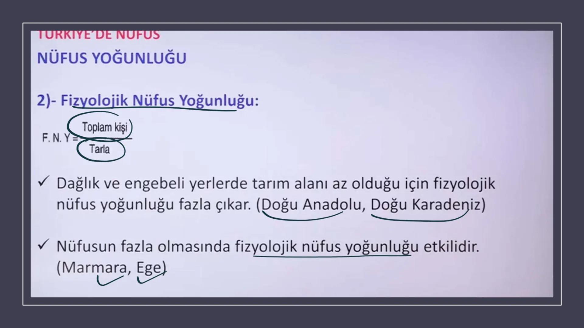 TÜRKİYE'DE NÜFUS Sınırları belli bir alanda belli bir zaman diliminde yaşayan insan sayısına nüfus
denir.
▸ Demografik Yatırımlar: Nüfusa ya