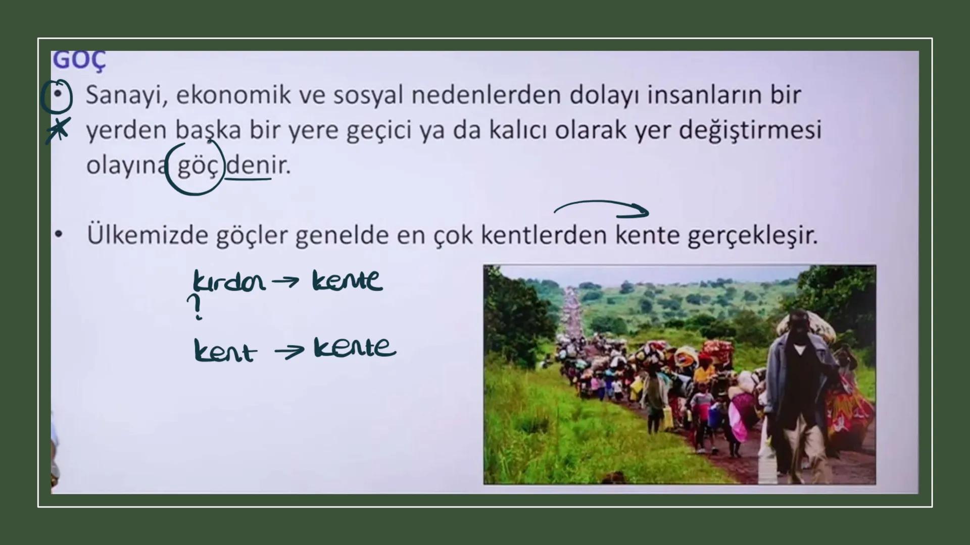 TÜRKİYE'DE NÜFUS Sınırları belli bir alanda belli bir zaman diliminde yaşayan insan sayısına nüfus
denir.
▸ Demografik Yatırımlar: Nüfusa ya