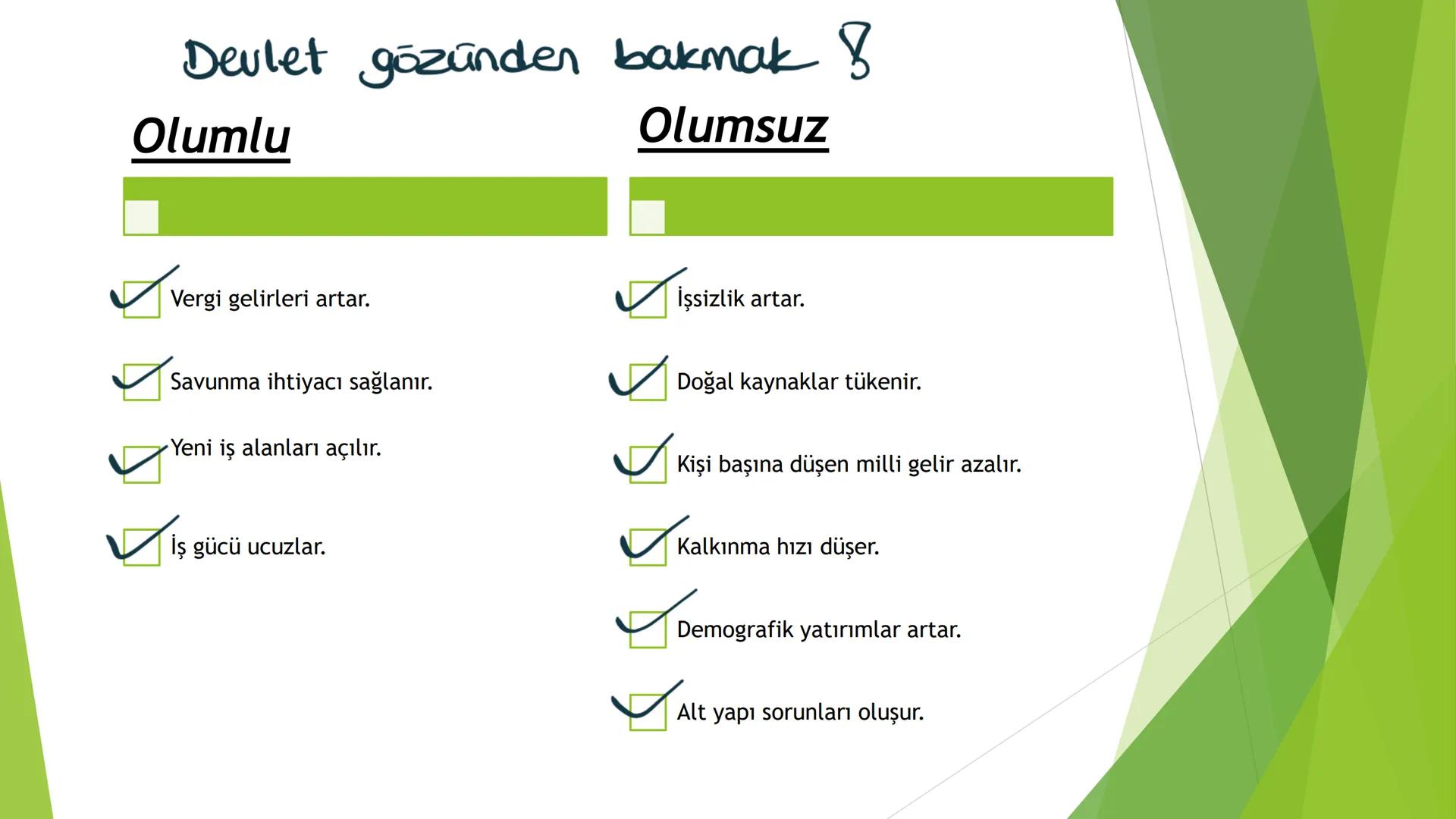 TÜRKİYE'DE NÜFUS Sınırları belli bir alanda belli bir zaman diliminde yaşayan insan sayısına nüfus
denir.
▸ Demografik Yatırımlar: Nüfusa ya