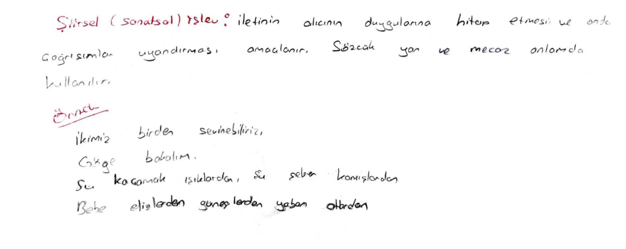 Dilin
İşlevleri

Göndergesel islev Bu işleude dil bilgi vermek bir seyi açıklamak
ya da bir düşünceyi aktormak amacıyla kullanılır. Bu sözcü