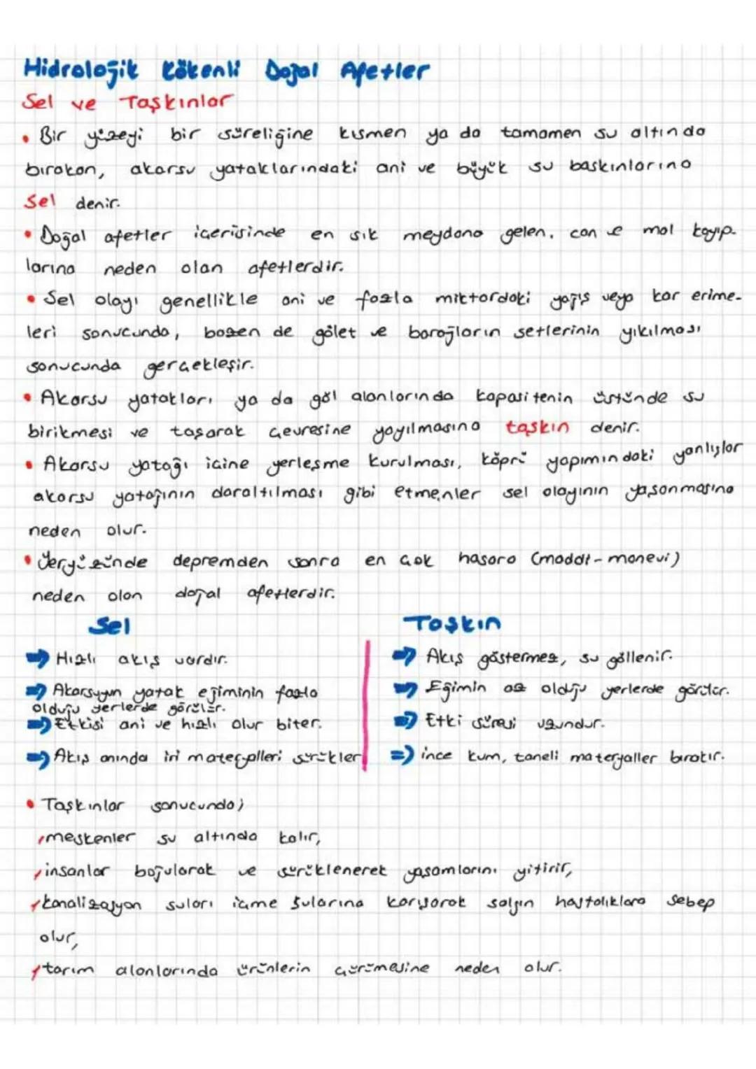 Can ve
DOĞAL AFETLER
mal kayıplarına neden olan doğa olaylarına doğal
af et denir.
Doğal afetler yeryüzünde her zaman görülse de insanın doğ