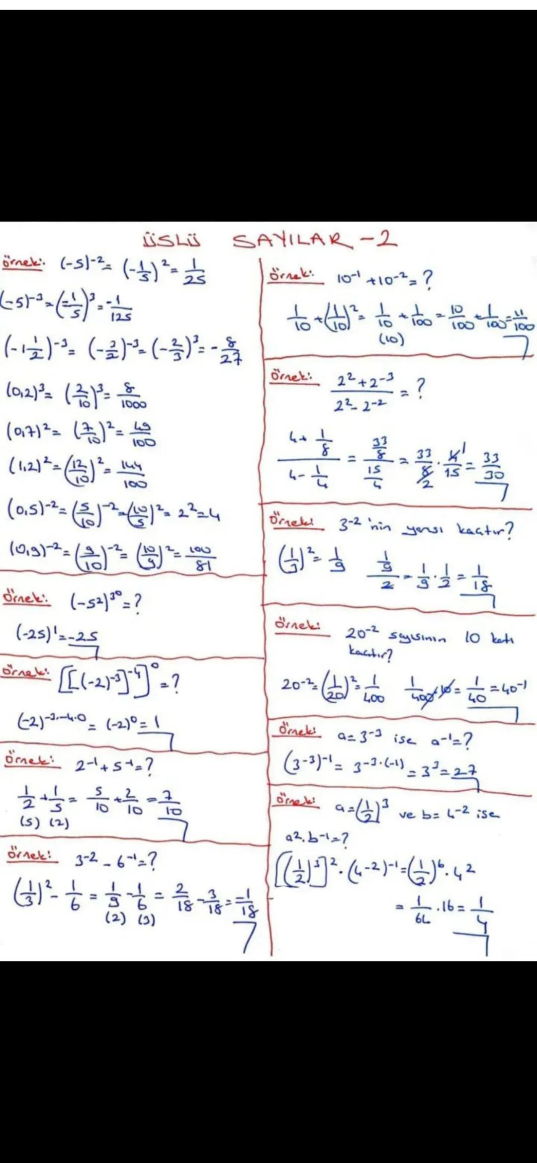 ÜSLÜ SAYILAR-1
GER ve nEN+ olmak üzere,
n tane
a sayısının Garpımı
an ile
gösterilir.
a'ya taban.
nye üs (kuvvet) denir.
(کش)
a^= a. a.a.
9
