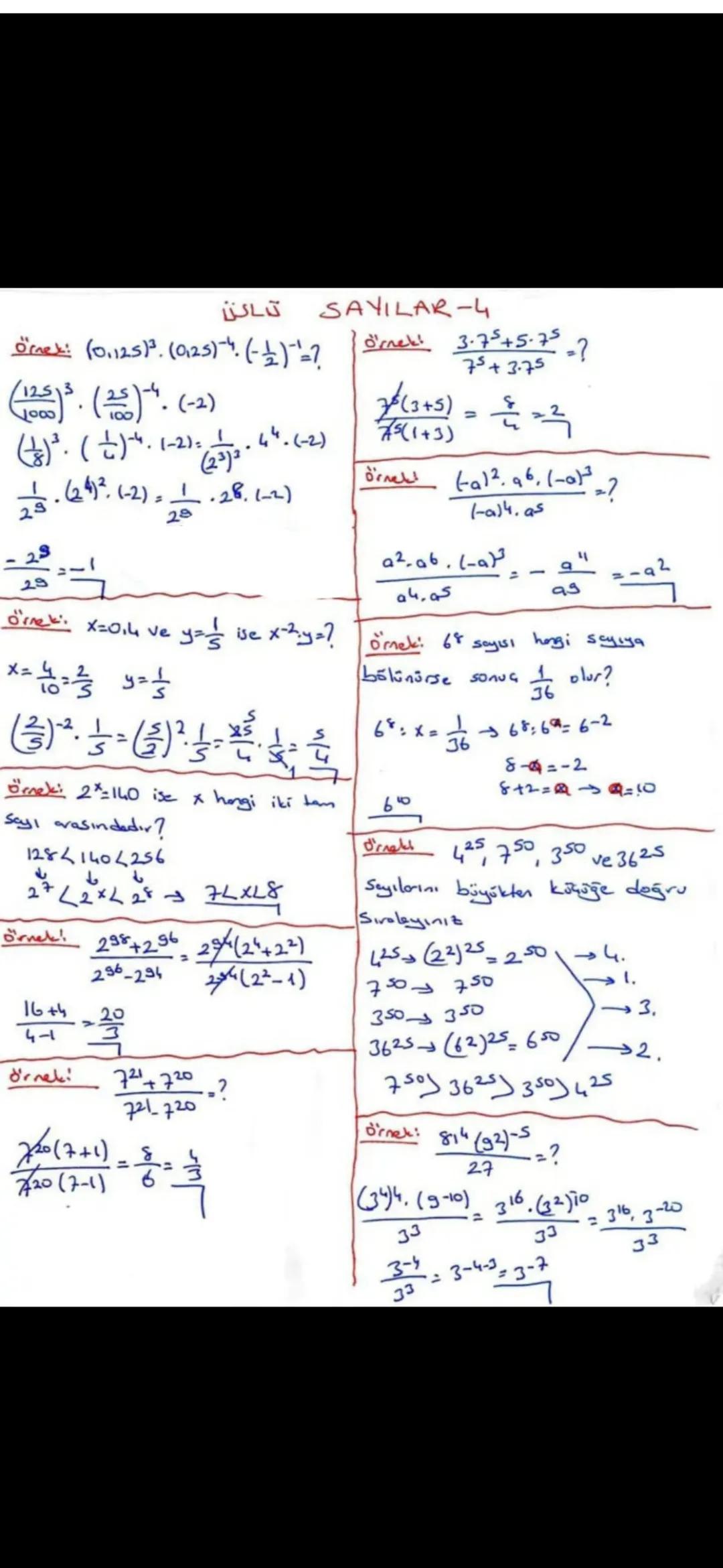 ÜSLÜ SAYILAR-1
GER ve nEN+ olmak üzere,
n tane
a sayısının Garpımı
an ile
gösterilir.
a'ya taban.
nye üs (kuvvet) denir.
(کش)
a^= a. a.a.
9
