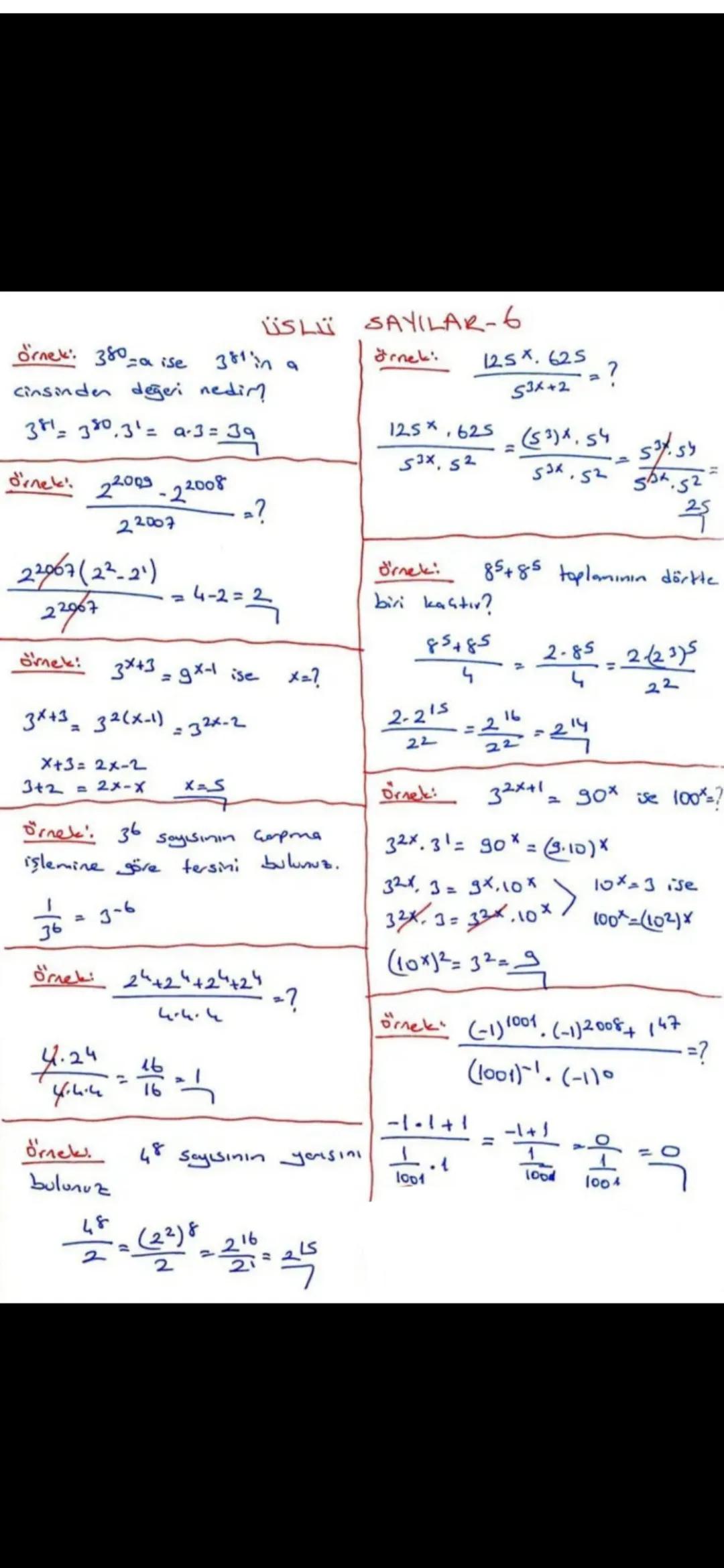 ÜSLÜ SAYILAR-1
GER ve nEN+ olmak üzere,
n tane
a sayısının Garpımı
an ile
gösterilir.
a'ya taban.
nye üs (kuvvet) denir.
(کش)
a^= a. a.a.
9
