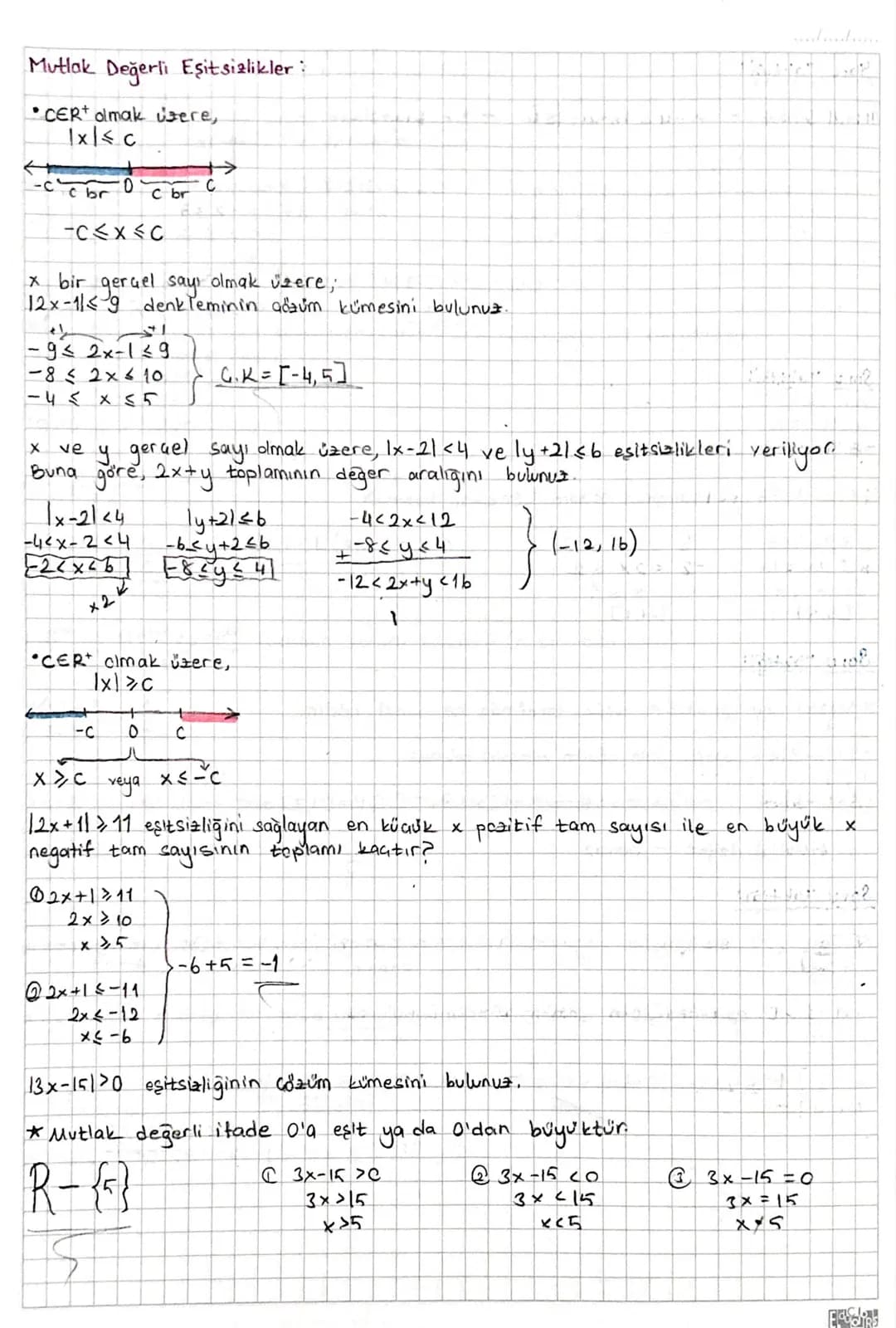 MUTLAK DEĞER
Say, doğrusu üzerinde alınan bir x sayısının sıfıra olan uzakliging x'in
mutlak değeri denir.
X
× br
0
✗
x br
√x, 30 →
X, X>0 a