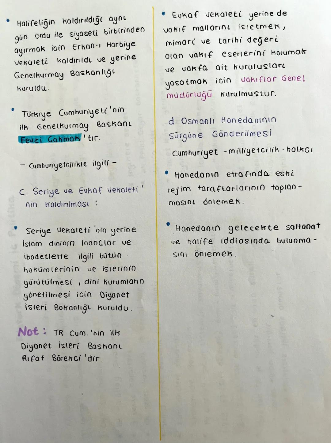 I. TBMM'nin AGILMASI
1. Temm Kapanma Nedenleri
• Savas meclisi olduğu için
·
yıpranması
Görevini tamamlaması
Ankara'nın Baskent olusu
(13 Ek