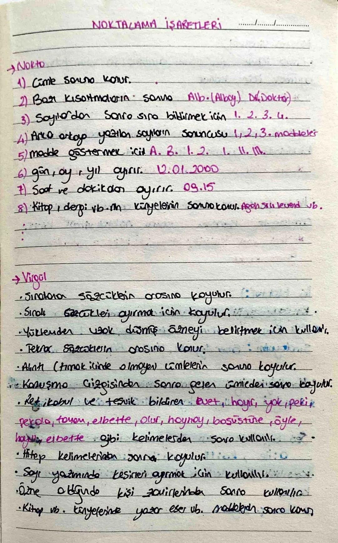 NOKTALAMA İŞARETLERİ
....
Nokto
1) Cümle souro konur.
2) Bar Kısortmaderin sanno Alb. (Alboy) D(Doktor)
3) Sayilerden sonra sıra bildirmek i