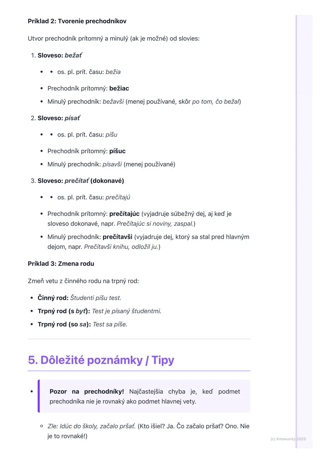 # Slovesá

## 1. Prehľad slovies

Slovesá sú veľmi dôležité slová v našom jazyku. Hovoríme im aj
plnovýznamové slovné druhy, lebo samy osebe