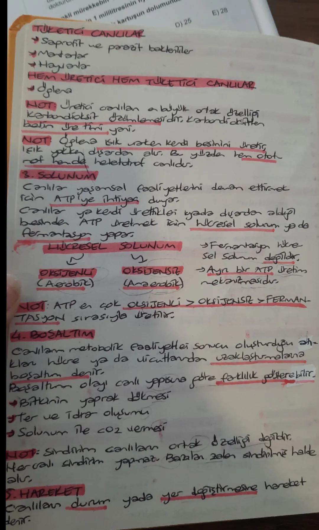 TYT BIYOLOJI DERS NOTLARI
CANLILARIN ORTAK ÖZELLİKLERİ
1. HUCRESEL JAPI
Hilore carlinn en klak yapısal ve işlensel birimidio loc
But canlıla