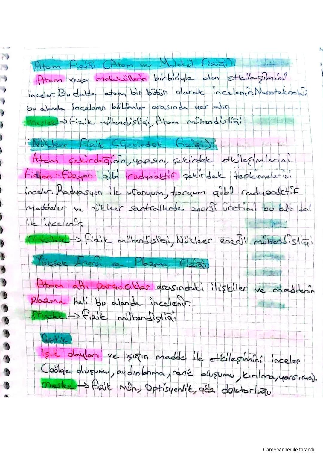 Tzik Bilimine Girls-
Fizik Nedir?
Madle ile enerji arasındakı etkileşimi kuvveti de dahil
ederek inceleyen ve doğada gerçekleşen olaylarla i