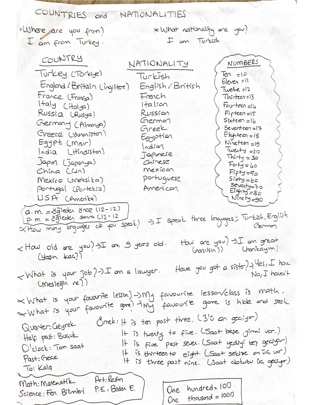 Learn English Easily: Grammar, Sentences, and Time Examples PDF