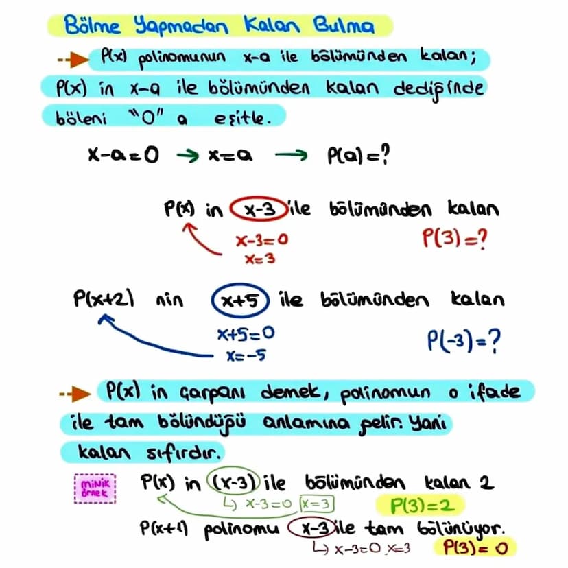 POLINOMLAR
a0, a11, an-1, an ER ve nEN olmak üzere
001011
P(x)=a^x^+an+
X1-1+
°0+x³o+-
biçiminde çok terimlilere x'e bağlı reel
katsayılı po