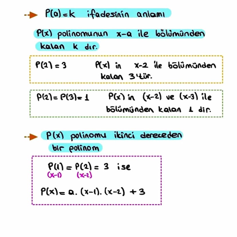 POLINOMLAR
a0, a11, an-1, an ER ve nEN olmak üzere
001011
P(x)=a^x^+an+
X1-1+
°0+x³o+-
biçiminde çok terimlilere x'e bağlı reel
katsayılı po