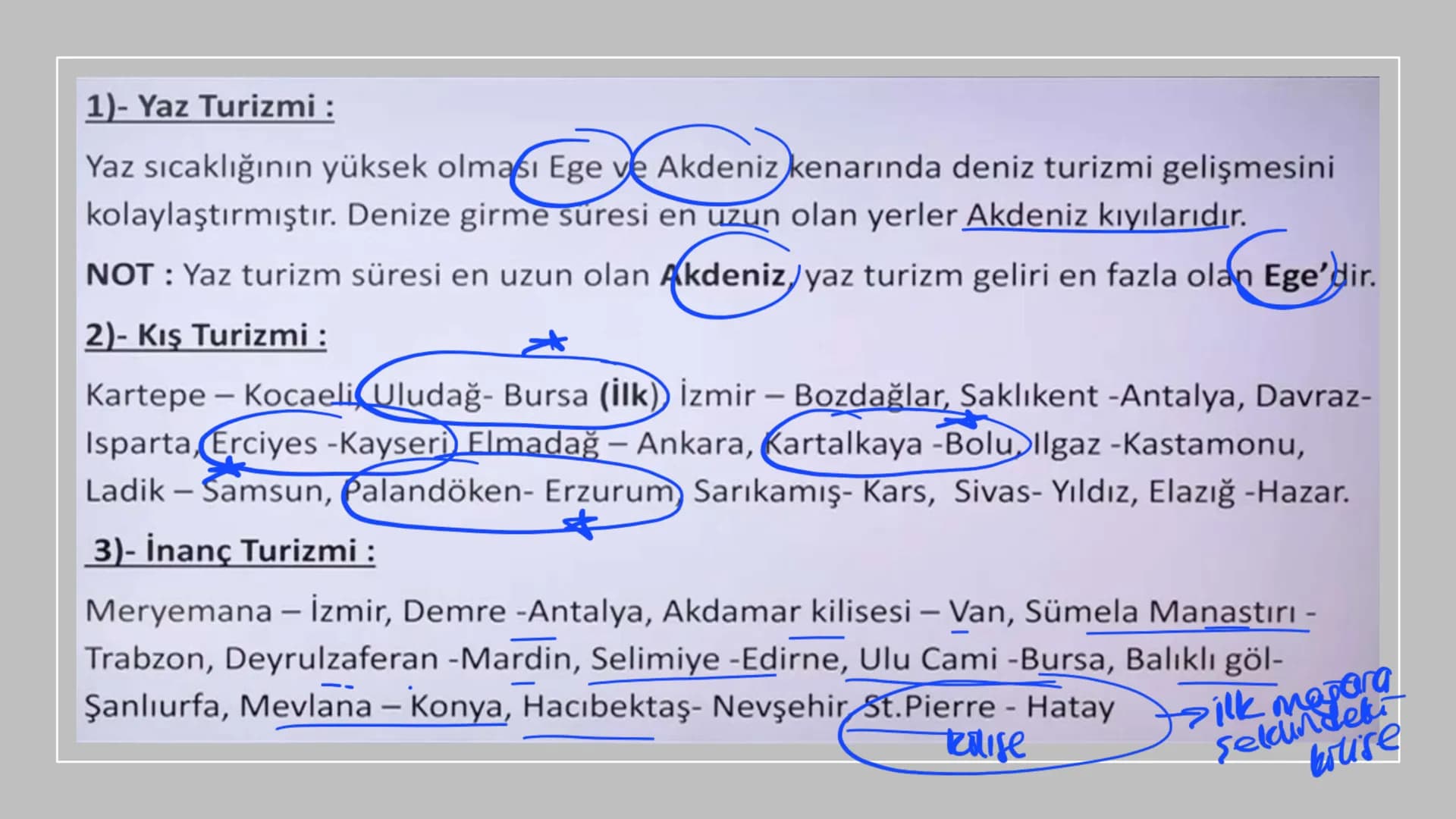 TÜRKİYE'DE TURİZM TÜRKİYE'DE TURİZM
İklim çeşitliliği, zengin bitki örtüsü, milli parklar, ilginç yeryüzü şekilleri, rafting,
paraşütçülük, 