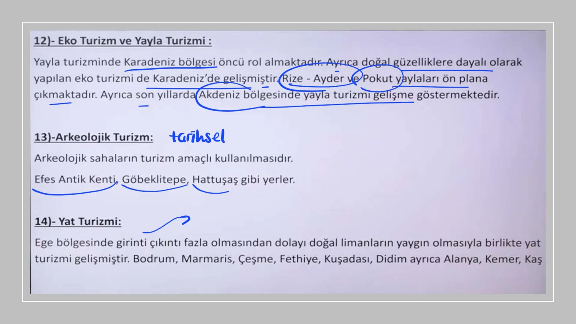 TÜRKİYE'DE TURİZM TÜRKİYE'DE TURİZM
İklim çeşitliliği, zengin bitki örtüsü, milli parklar, ilginç yeryüzü şekilleri, rafting,
paraşütçülük, 