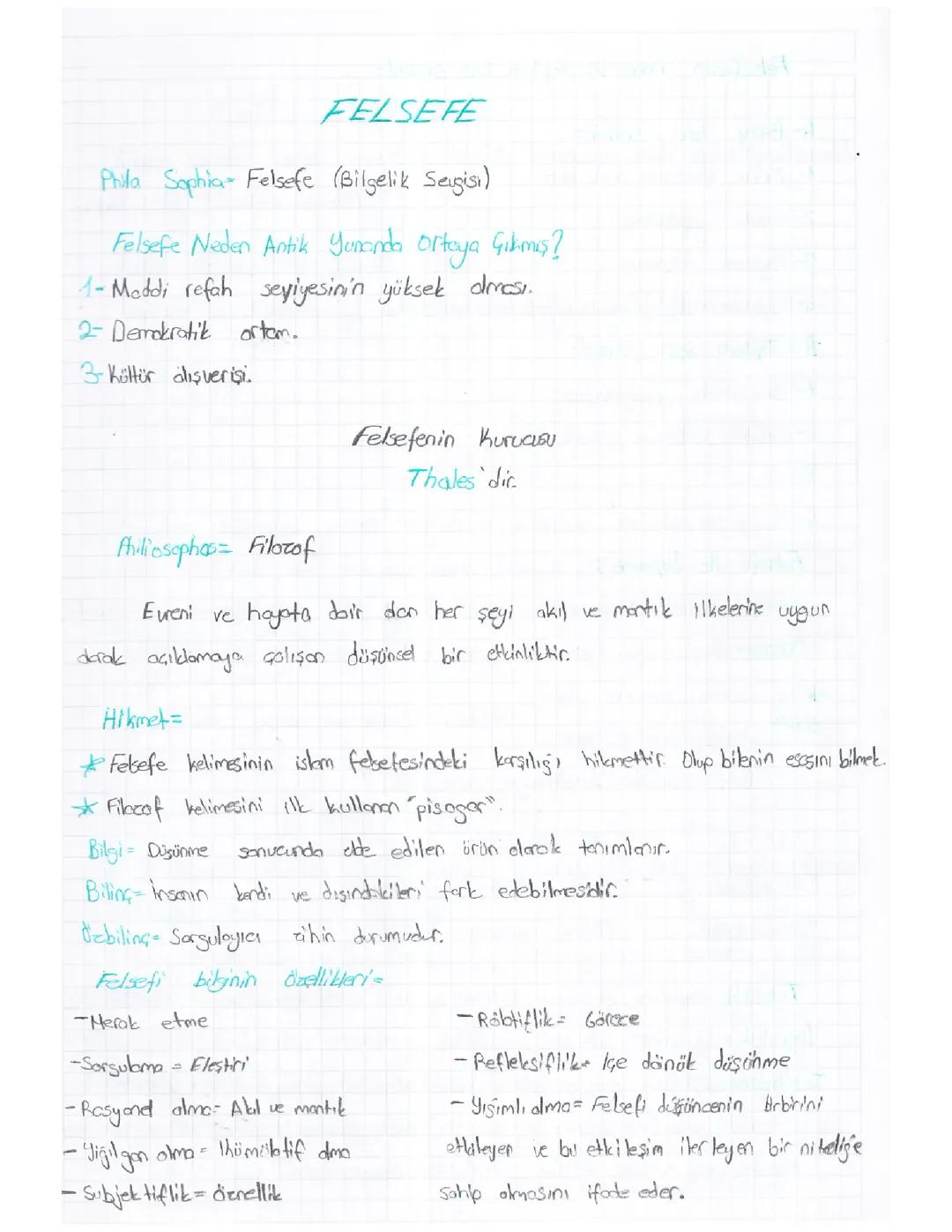 10. Sınıf Felsefe nedir?