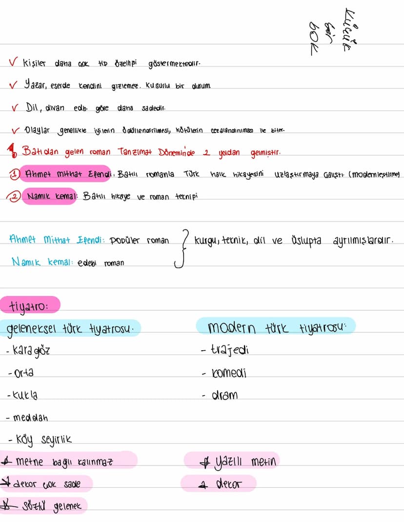 Cizgili ROMAN:
Roman türünün ilk başarılı Örnepi: Cervantes-Don Kisot
19. yüzyılda roman:
* Roman türü, romantizm, realizm ve naturalizm
+9.