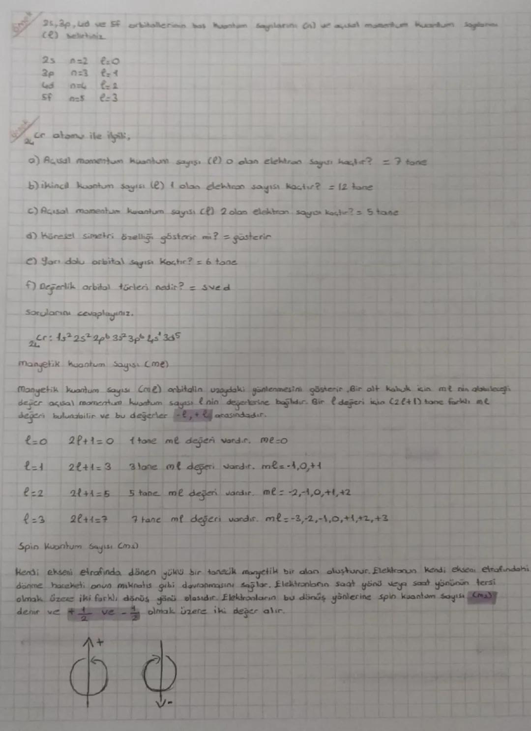 ATOMUN KUANTOM MODELL
Baş (B) Kuantum Sayın (n)
Flektron her seyi ve elektronun sching an art
bay kustum gewestern
Kante y
Enern düzey Chatm