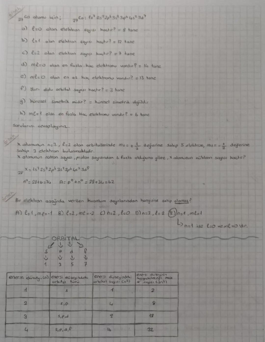 ATOMUN KUANTOM MODELL
Baş (B) Kuantum Sayın (n)
Flektron her seyi ve elektronun sching an art
bay kustum gewestern
Kante y
Enern düzey Chatm
