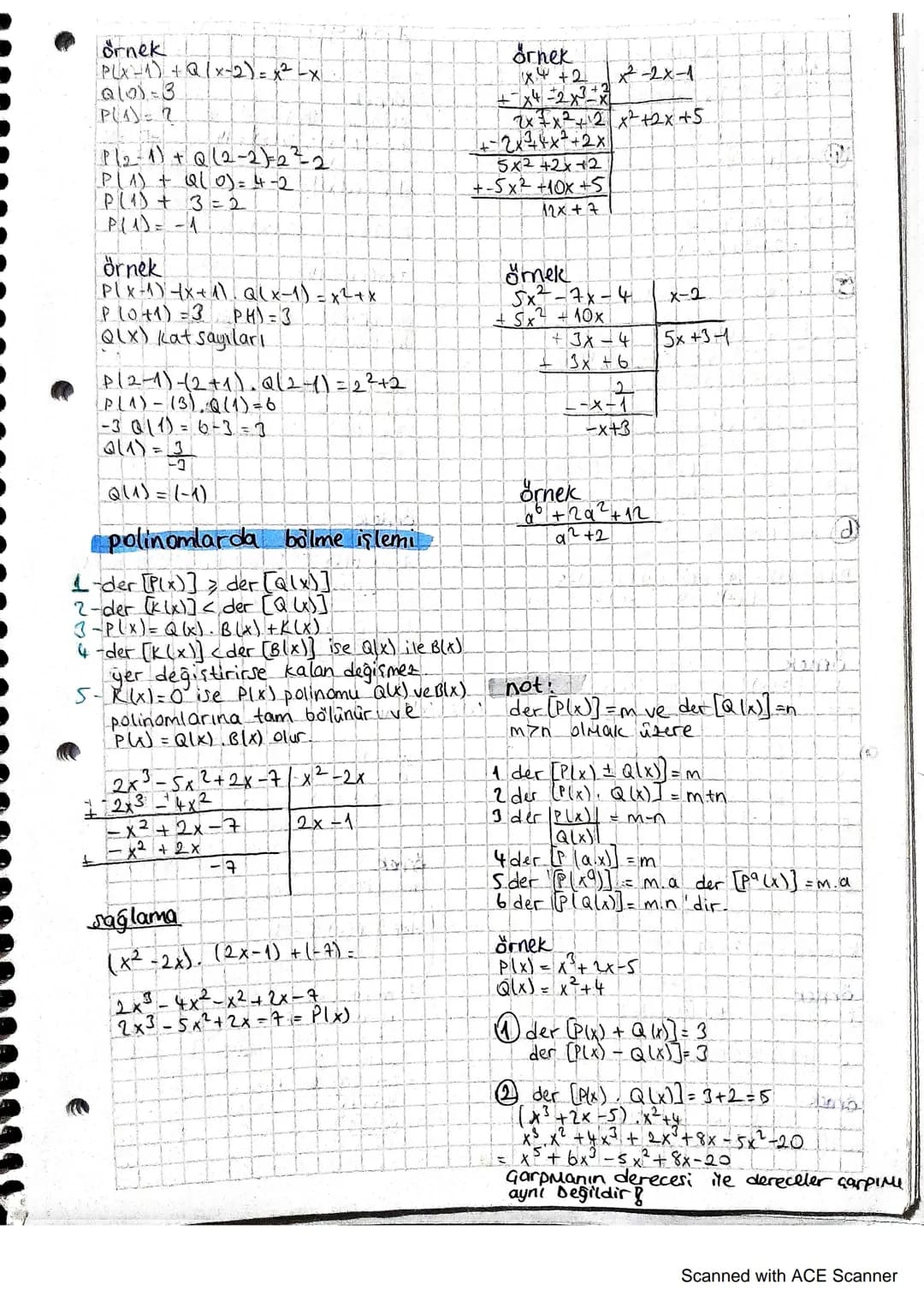 polinomlarda toplama çıkarma
Ayni dereceli terimlerin katsayıları
aralarında toplanır veya(s)
kendi
çıkarılır.
Örnek
P(x) = (-2x3 + x² +3x-1