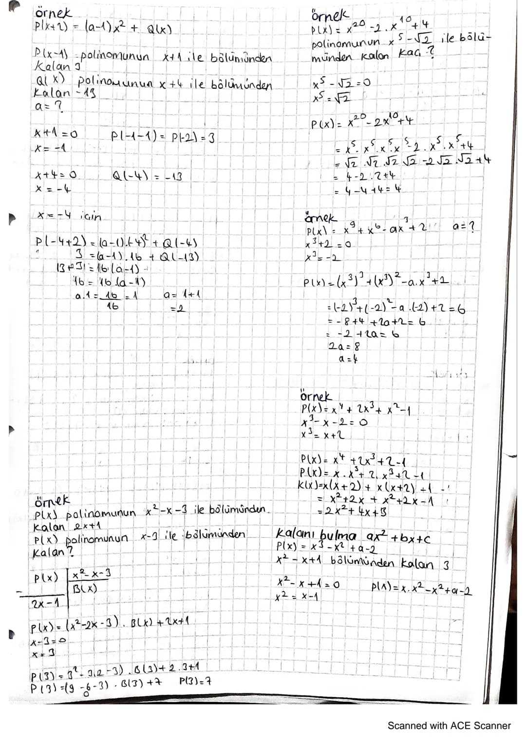 polinomlarda toplama çıkarma
Ayni dereceli terimlerin katsayıları
aralarında toplanır veya(s)
kendi
çıkarılır.
Örnek
P(x) = (-2x3 + x² +3x-1