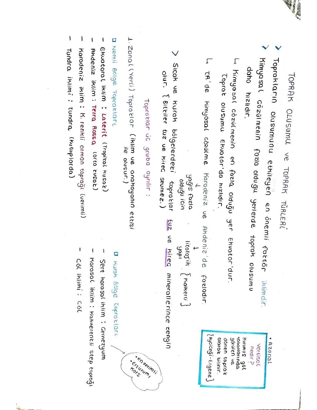 Toprak oluşumu ve toprak türleri