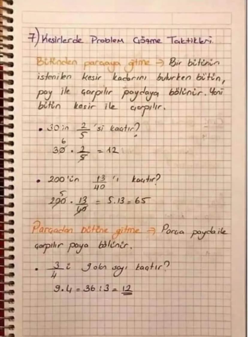 KESIRLERLE ISLEMLER
Kesirlerde Sıralama
* Paydaları aynı
olan tesirleri sıra-
larken poyi büyük olan daha blyük
für. (Payda yokmuş gibi sıra