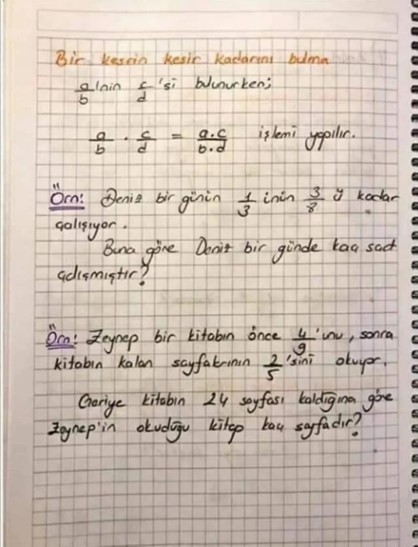 KESIRLERLE ISLEMLER
Kesirlerde Sıralama
* Paydaları aynı
olan tesirleri sıra-
larken poyi büyük olan daha blyük
für. (Payda yokmuş gibi sıra
