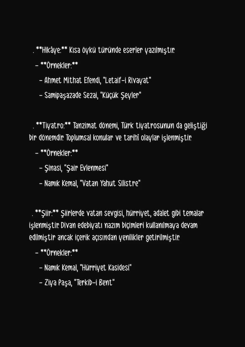 ### Tanzimat Edebiyatı
Tanzimat Edebiyatı, . yüzyılın ortalarından itibaren Osmanlı
İmparatorluğu'nda başlayan modernleşme hareketleri
doğru