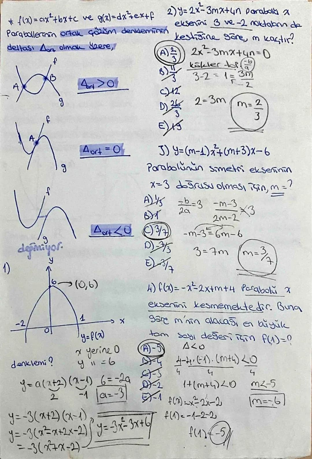 PARABOL
*a,b,c birer reel sayı
ve az olmak üzere,
f(x)=ax²+ bx+c şeklindeki
I. dereceden fonksiyonların
grafiğine "PARABOL" denir
* f(x)= ax