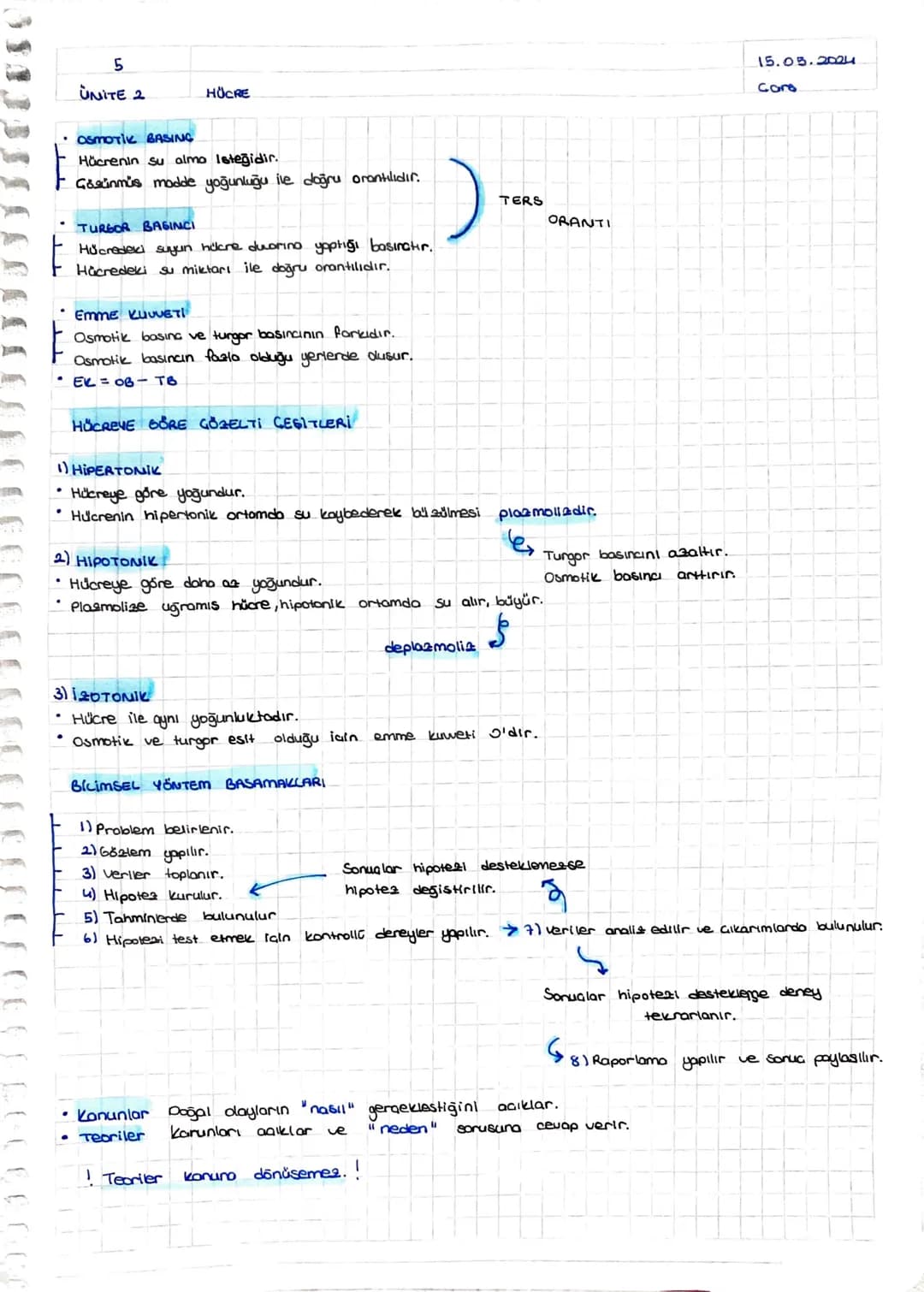 100002
+
ÜNİTE 2
HÜCRE
11.05.2024
Cmt
HÜCRE TEORISI
Hücre canlının temel, yopisal ve isleusel birimidir.
2 Bütün canlılar, bir ya da daha fa