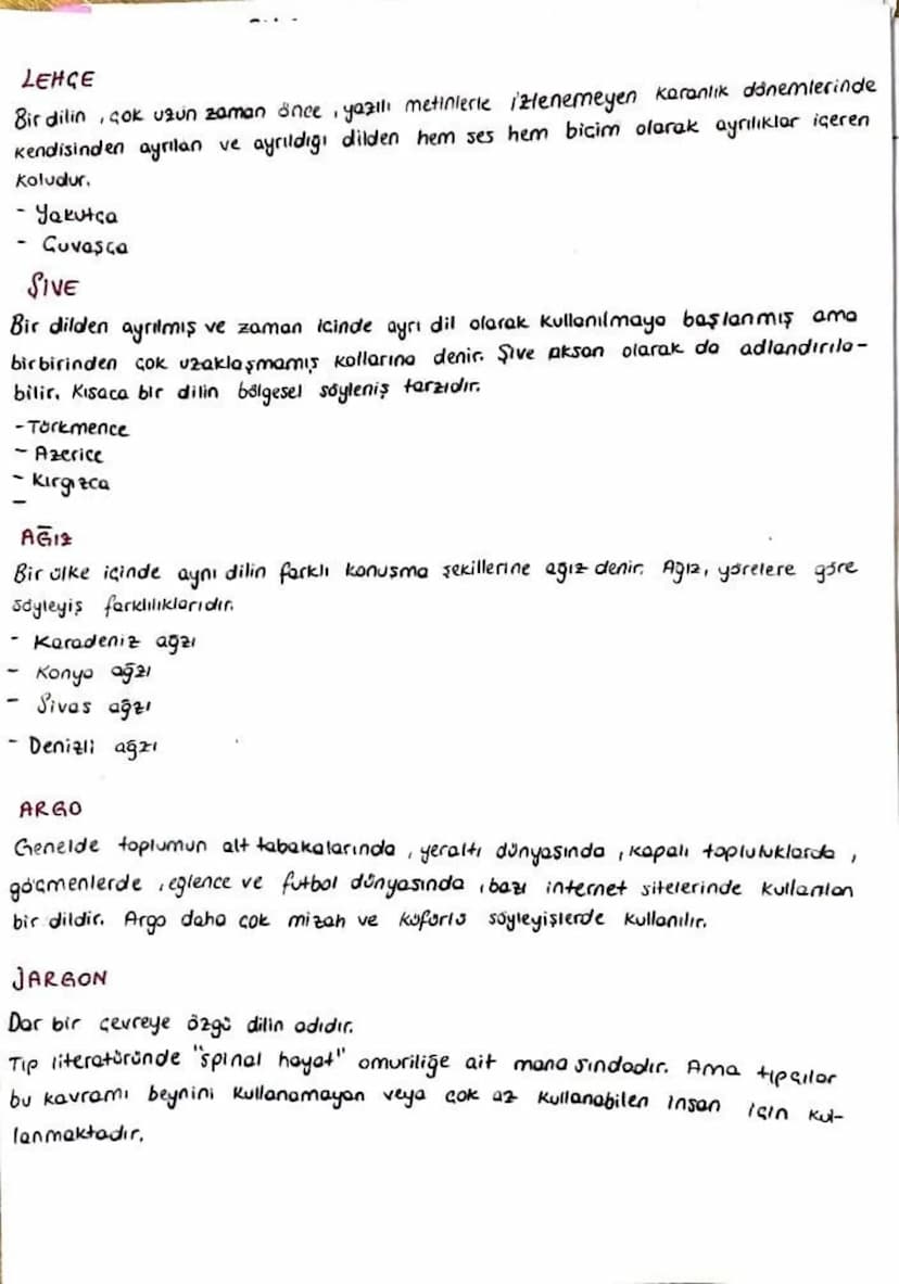 LEHGE
Bir dilin, çok uzun zaman önce, yazılı metinlerle izlenemeyen karanlık dönemlerinde
Kendisinden ayrılan ve ayrıldığı dilden hem ses he