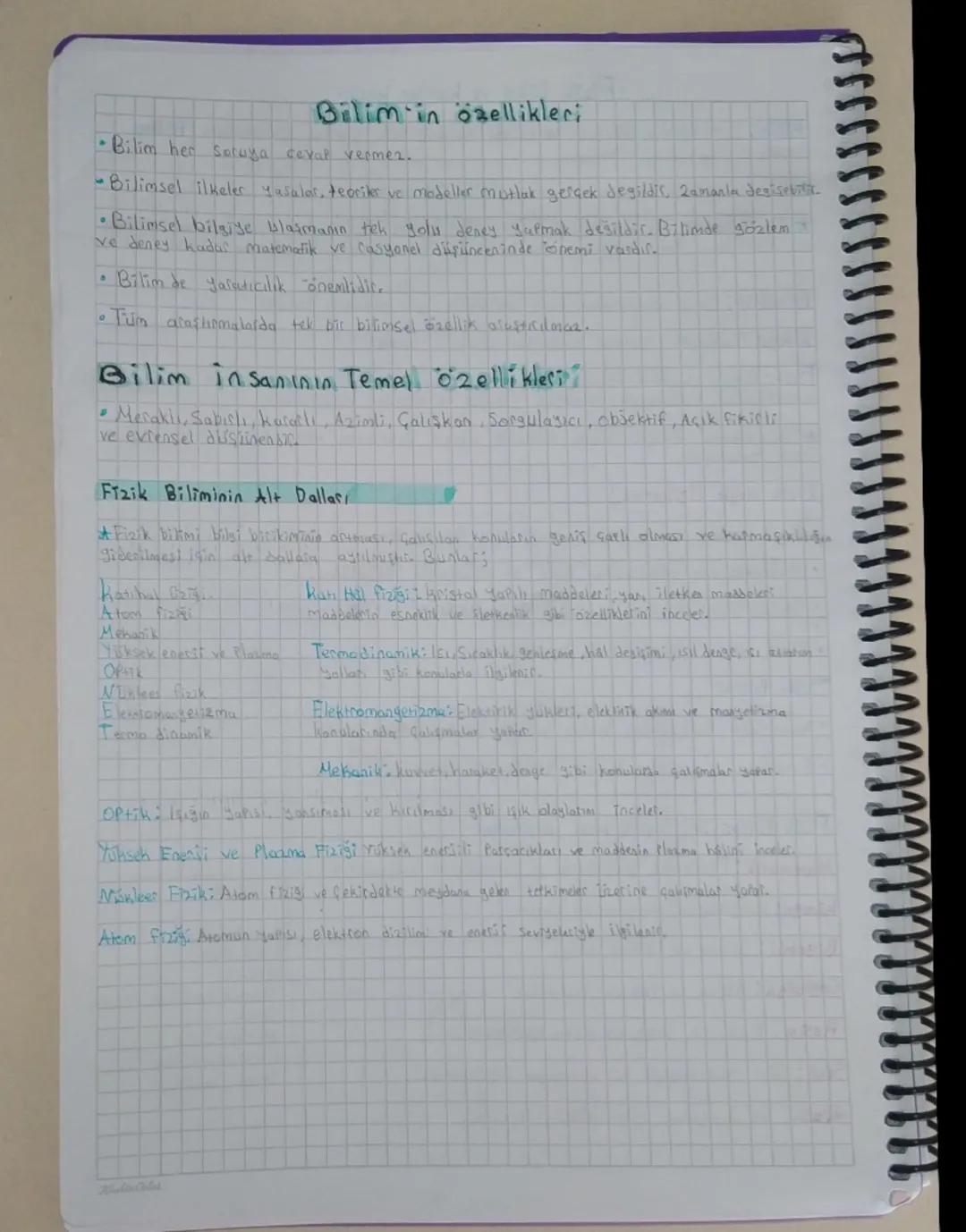 .
•Fark Bilimi ve kariyer keşfi-
Bilimi Yaşadığımız diingayi ve evreni tanımak için yapılan çalışmalara Bilim
denic
Bu galismalarla ilgilene