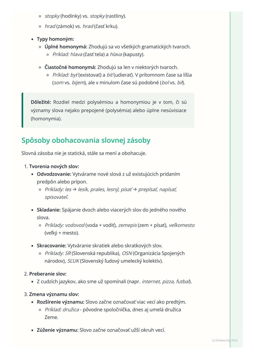# Lexikológia - Slovná zásoba

## 1. Prehľad lexikológie a slovnej zásoby

Lexikológia je super dôležitá časť jazykovedy, ktorá sa zaoberá s