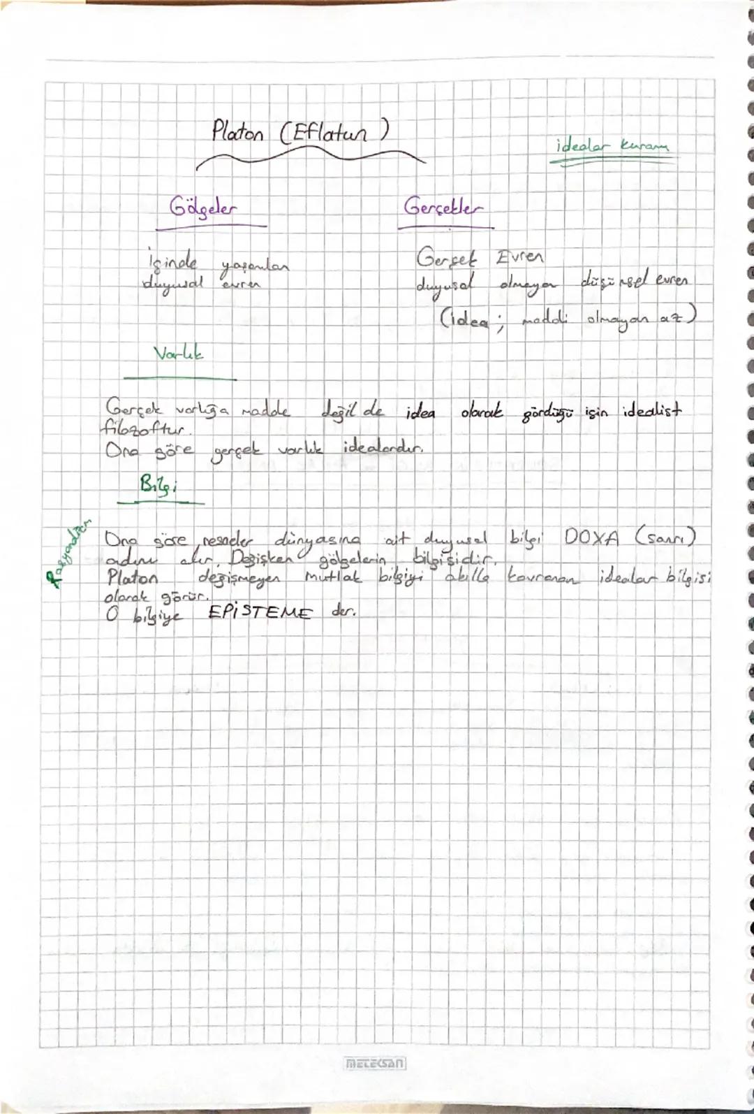 niz de yaşar. Geyik Şekline girerek su yuzunderg,
ile evlendiği söylenir.

FELSEFENIN ve BİLİMİN ANTIK YUNANDA THALESLE BAŞLAMA
NEDENI ?
* D