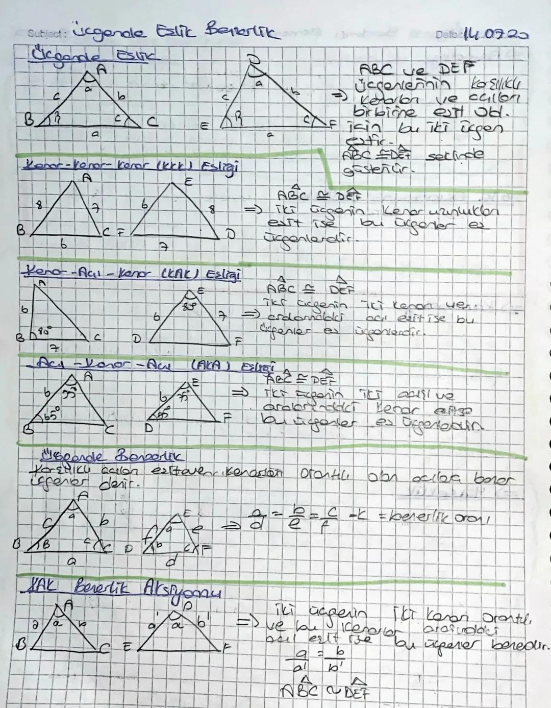 Subject: Ucgende Eslik Benzerlik
ESUK
в
a
a
b
D
P
E
Dato: 14.07.20
ABC Je DEF
Ücgencenin ko E
d
b
с
= Koubr
AR
Kenar - Vonor- Konor (kkk) Es